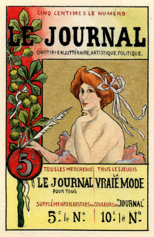 (Le Journal  Vraie La Mode after Charles Lucas) by Christophe Adrien (Count) Regley de Koenigsegg