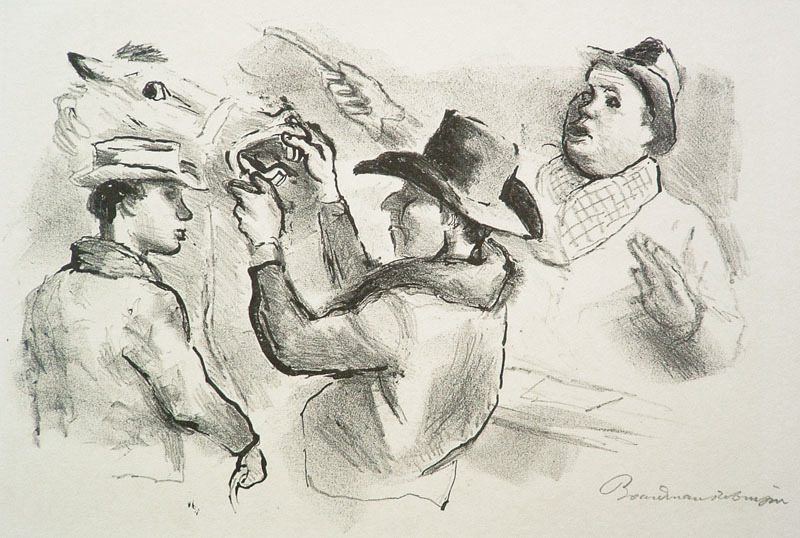 Horse Auction by Boardman Robinson