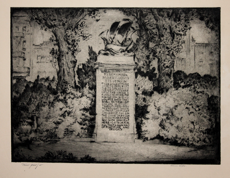 (Robert Louis Stevenson Memorial) by William Hancock Wilke