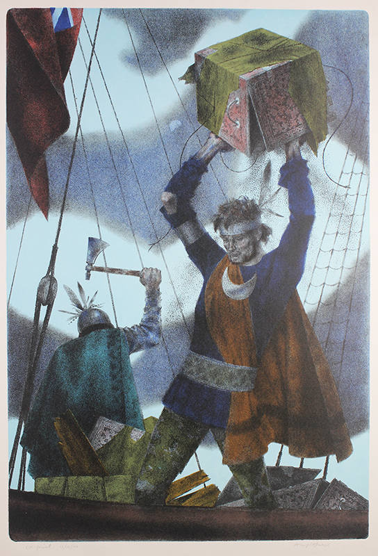 The Boston Tea Party (from the Kent Bicentennial Portfolio) by Joseph Hirsch