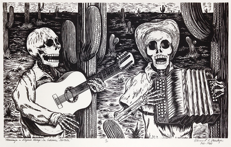 Homenaje a Eugenio Abrego: La Calavera Norteña by Emmanuel C. Montoya