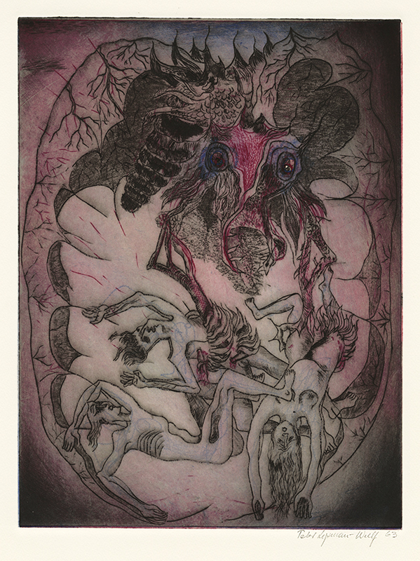 Plate XV: Revelation 14.10 - Many will be Damned by Peter Lipman-Wulf