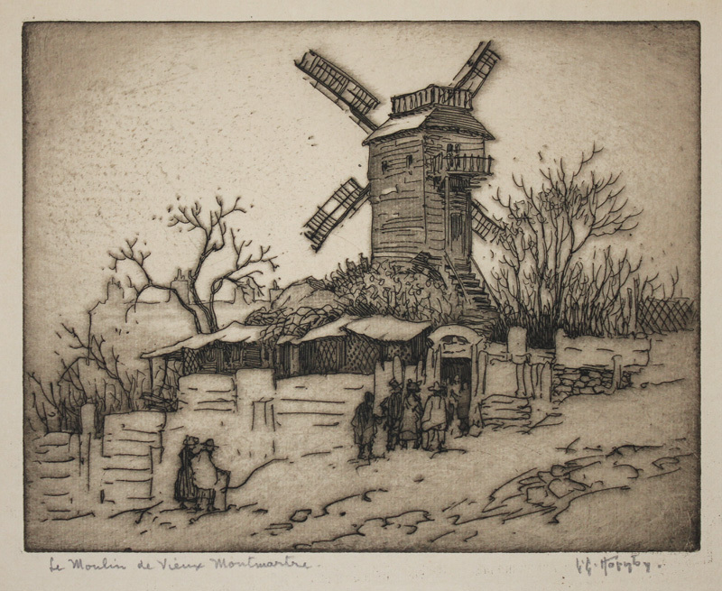 Le Moulin de Vieux Montmartre by Lester George Hornby