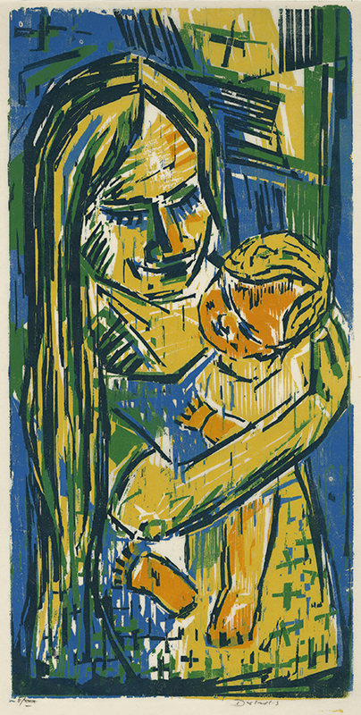 Young Mother with Child by Werner Drewes