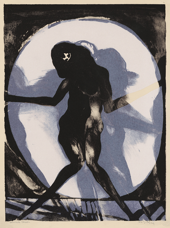 (Dancer in spotlight) by Jan Stussy