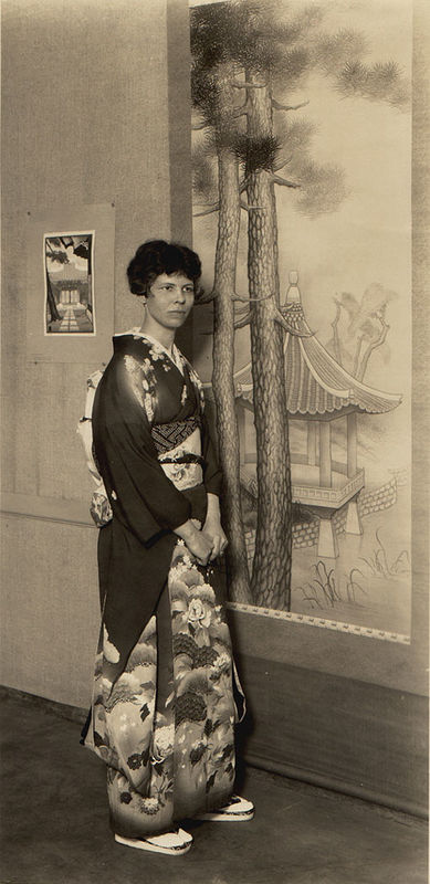 Lilian Miller at the Grace Nicholson Gallery, April 1930 by Dickson & Thurber