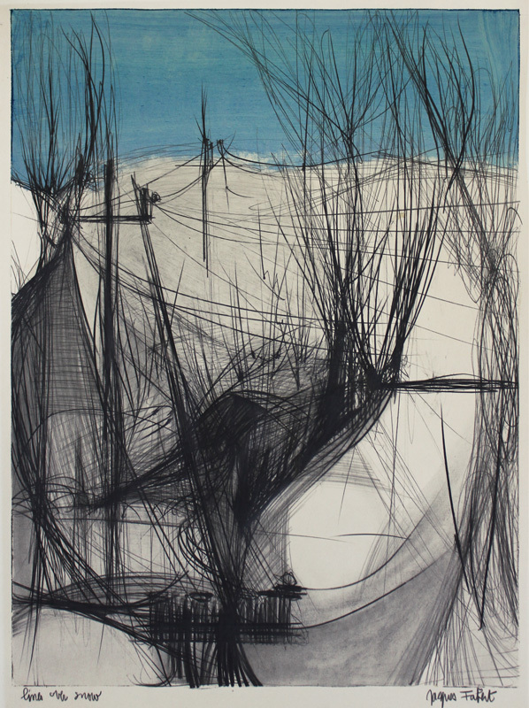 Lines Over Snow by Jacques Fabert