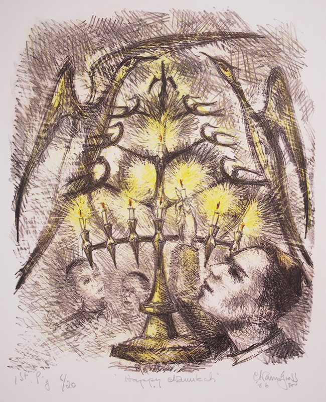 Happy Chanukah by Chaim Gross