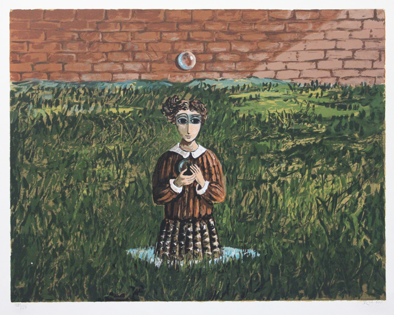 Woman in the Grass by Yossel Bergner