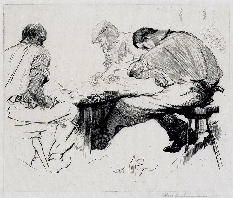 In the Shoemakers Workshop (In der Schusterwerkstatt) by Paul Herrmann