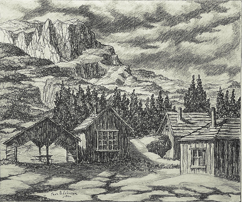 Mountain Cabins (Estes Park, Colorado) by Thomas Berger Johnson