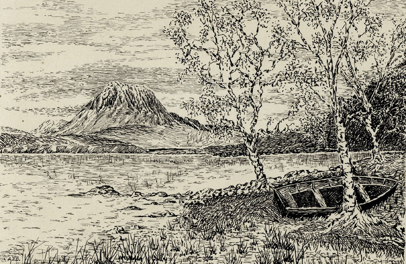 Ben Slioch, Loch Maree by Arthur James Dudley