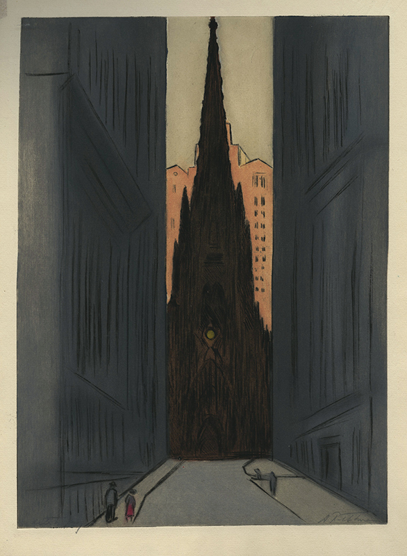 Trinity Church, New York by Augusta Payne Rathbone