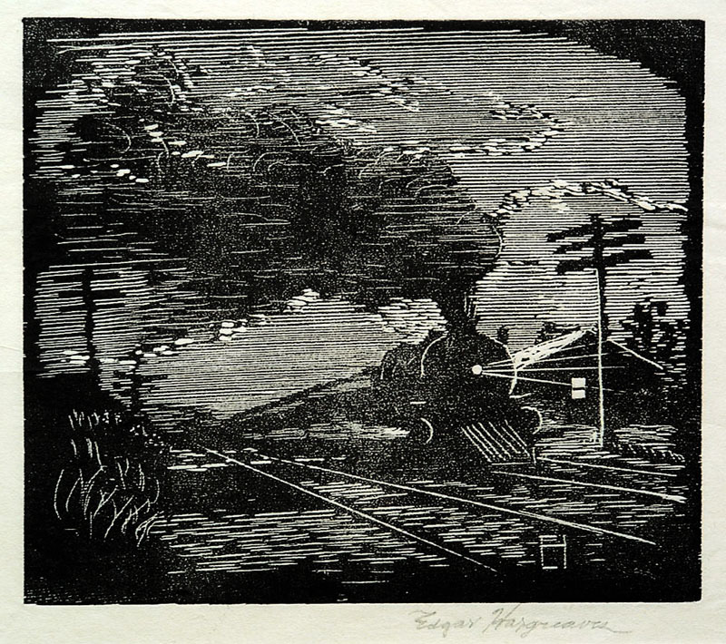 (Train In Motion) by Edgar Waite Hargreaves