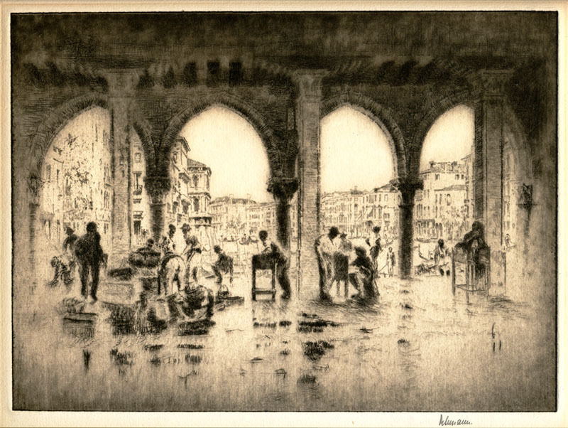 Fishmarket, Venice by Karl Dehmann