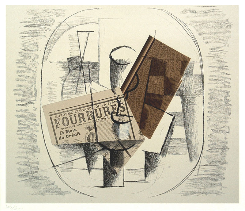 Papier Collé 1913 by Georges Braque