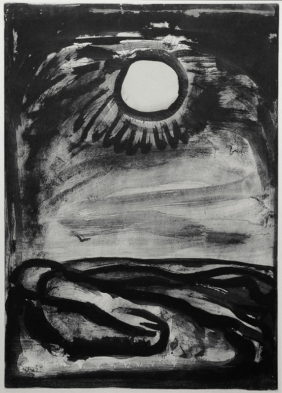 Chantez Matines, le jour renait  (Sing Matins, day is reborn); plate 29 of 58 from Miserere by Georges Rouault