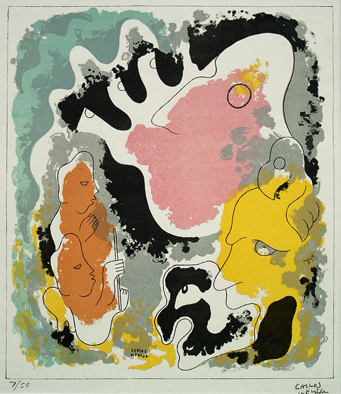 Popol Vuh (image 6 of 10 from the portfolio Estampes Popol Vuh) by Carlos Merida