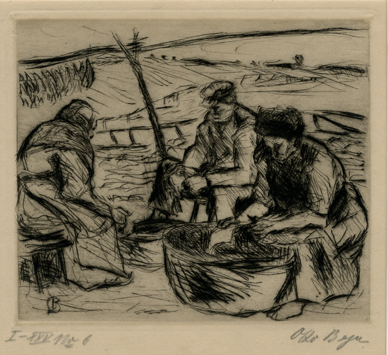 Netz Flicken  (Repairing Nets) by Otto Beyer
