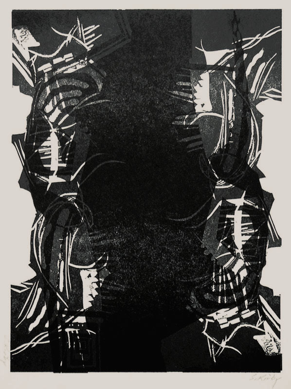 Untitled (from: Black Folio, 1961) by Sheldon Kirby