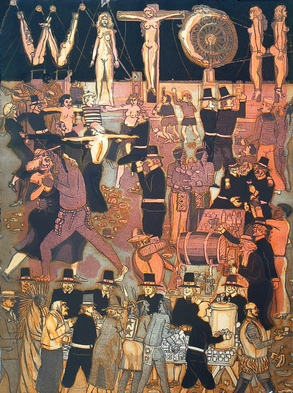 Prime-Time Histories: The First Thanksgiving by Warrington Colescott