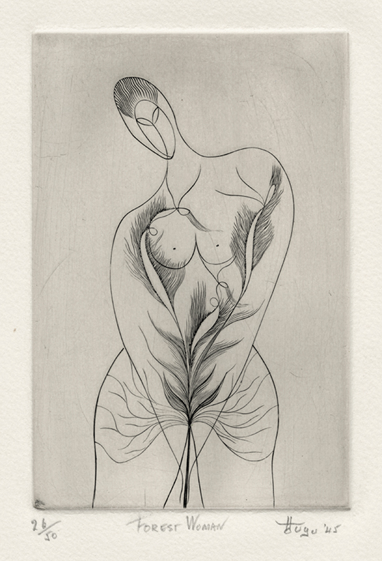 Forest Woman, from Ten Engravings: Ian Hugo by Ian Hugo