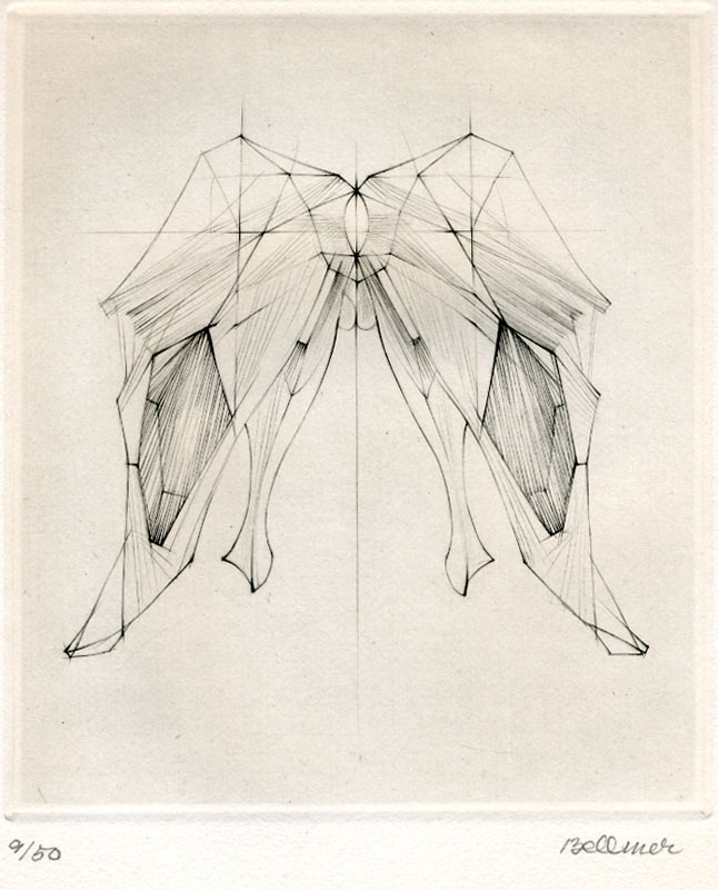 Untitled abstraction by Hans Bellmer