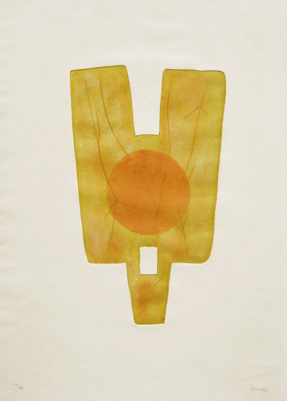 Untitled (Yellow abstract) by Ferdinand Springer