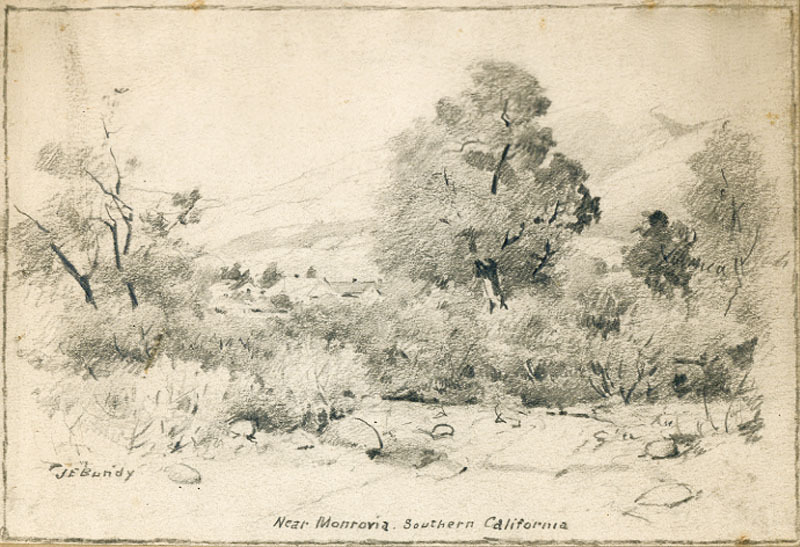 Near Monrovia. Southern California by John Elwood Bundy