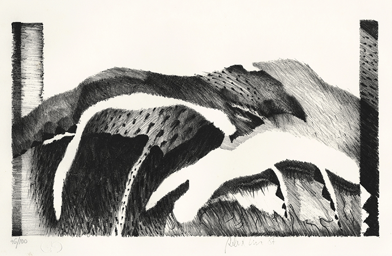 Untitled abstraction from the Dez Artistas de Pernambuco portfolio by Roberto Lúcio
