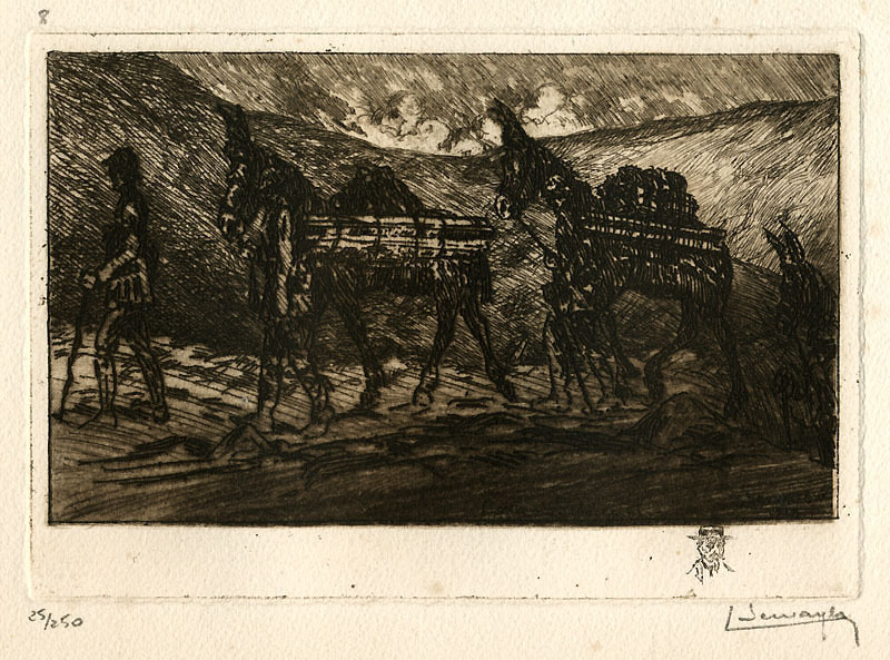 (Mule train) by Lucien Seevagen