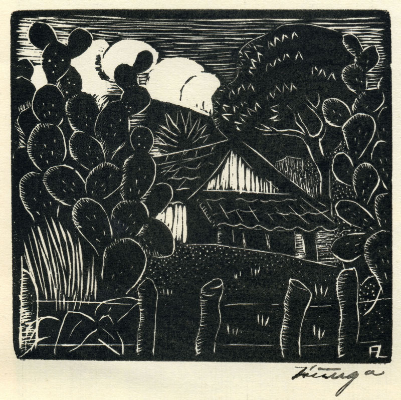 Paisaje from the portfolio Grabados en Madera by Francisco Zuniga