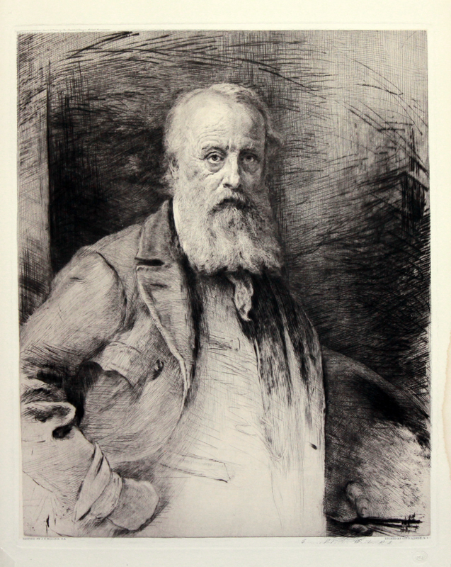 James Clarke Hook, R.A. after a painting by J.E. Millais by Otto Leyde