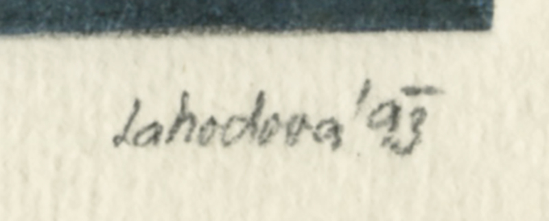 Untitled abstract (after Victor Brauner) by Unidentified