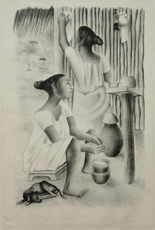 Mayan Women (a.k.a: Mayan Kitchen; Cocina Maya) by Francisco Dosamantes