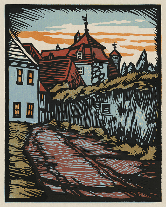 Rothenburg - from Portfolio of Block Prints (1932) by William Seltzer Rice