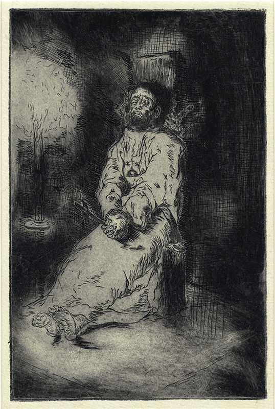 The Garrotted Man - Homage to Goya by Unidentified