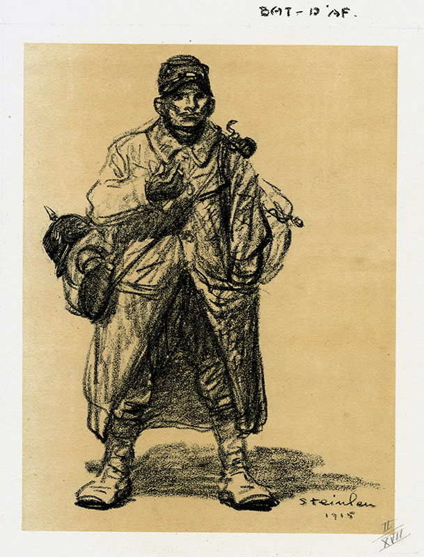 Infantryman (from: Sujets de guerre) by Theophile Alexandre Steinlen