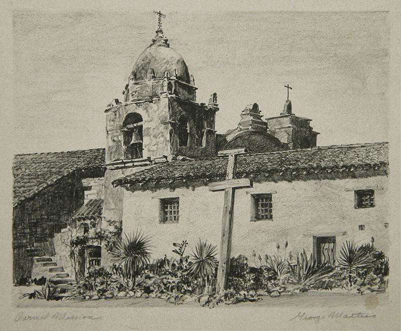 Carmel Mission by George Mathis
