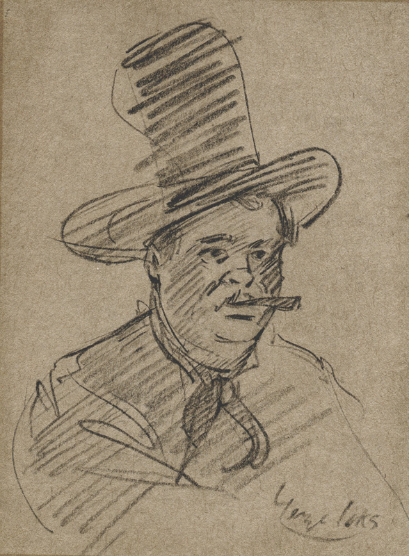 Self Portrait with Cigar by George Benjamin Luks