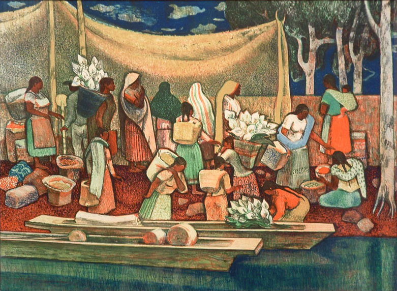 The Island People of Janitzio (a.k.a. Landing at Patzcuaro) by Millard Owen Sheets