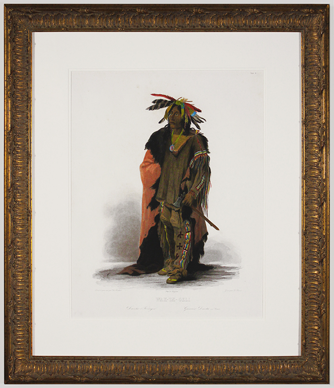 Wak-Tae-Geli, A Sioux Warrior  (Wahk-Ta-Ge-Li) by Karl Bodmer