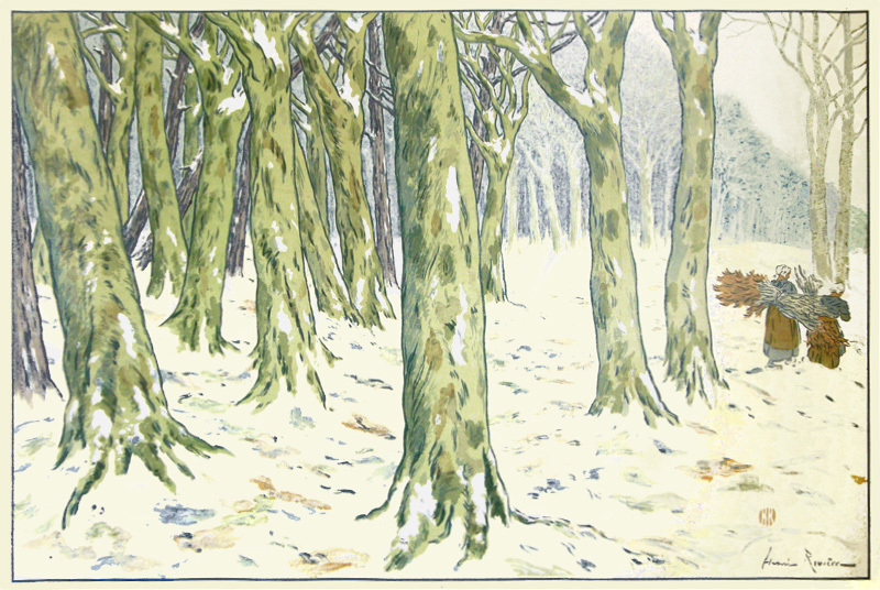 The Woods, In Winter - plate 9 from the suite, Aspects of Nature by Henri Riviere