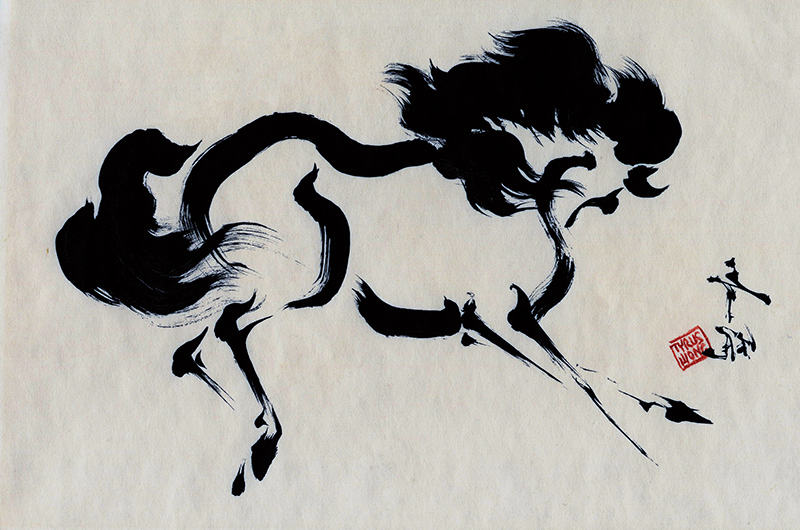 Untitled (horse) by Tyrus Wong