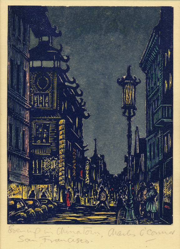 Evening in Chinatown, San Francisco by Charles OConnor