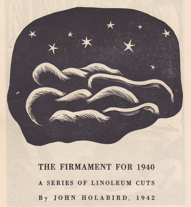 The Firmament for 1940 (portfolio of 8 linocuts) by John Holabird