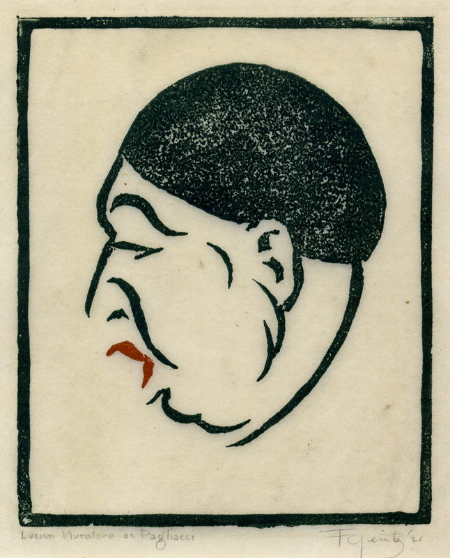 Lucion Muratore as Pagliacci by Franz Geritz