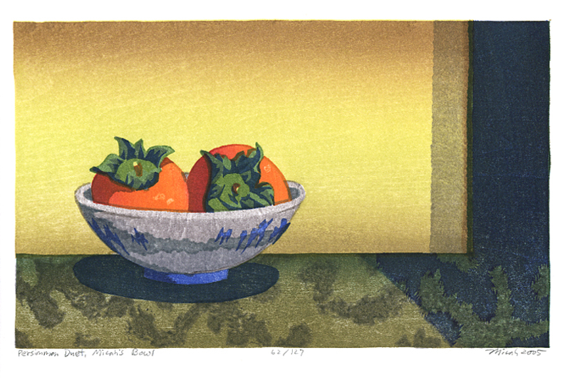 Persimmon Duet, Micahs Bowl by Micah Schwaberow