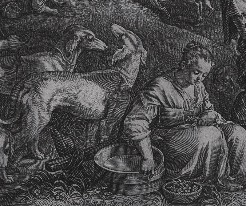 Le Printemps (Spring - from The Four Seasons series) by Raphael Sadeler