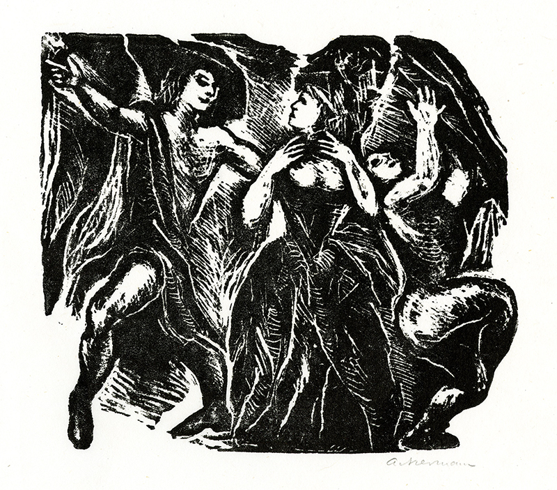 Illustration for The Adventuresome Simplicus Simplicissimus by Hans Jakob Chritoffel von Grimmelshausen by Helmut Ackermann